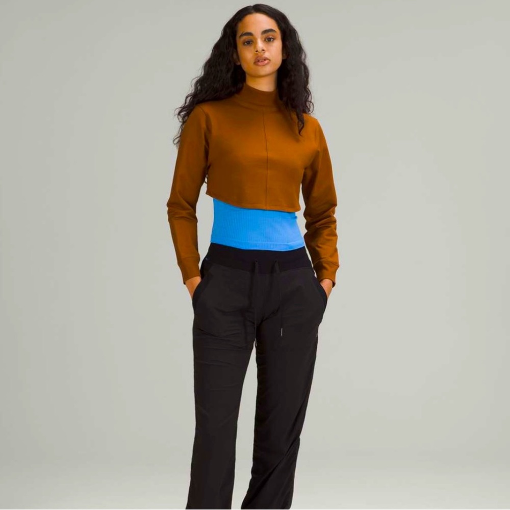 New Lululemon LA Reversible Mock Neck size 10 in Copper Brown NWT - Picture 5 of 10
